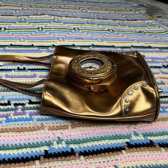 y2k Far Nine Bronze Clock Purse - Picture 7 of 12